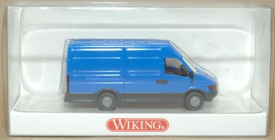 Wiking 028601 Iveco Daily Furgone Blu HO 1:87 NUOVO - Immagine 1 di 2
