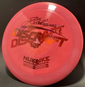 New! 173-174g Swirl ESP NUKE Paige Pierce Red Discraft DISC GOLF DISTANCE DRIVER - Picture 1 of 3