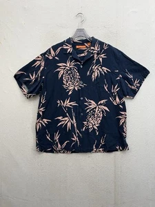 Tori Richard Hemd Herren Large Blau Hawaii Knopfleiste Kurzarm Seidenmischung - Bild 1 von 9