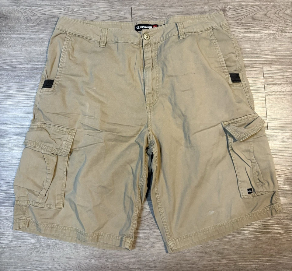 Pantalones cortos cargo Quicksilver para hombre talla 36 bolsillos Foto 1 de 4