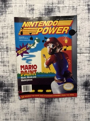 Nintendo Power Volume 39 August 1992 Mario Paint Felix The Cat Poster NES Gaming - Image 1 of 4