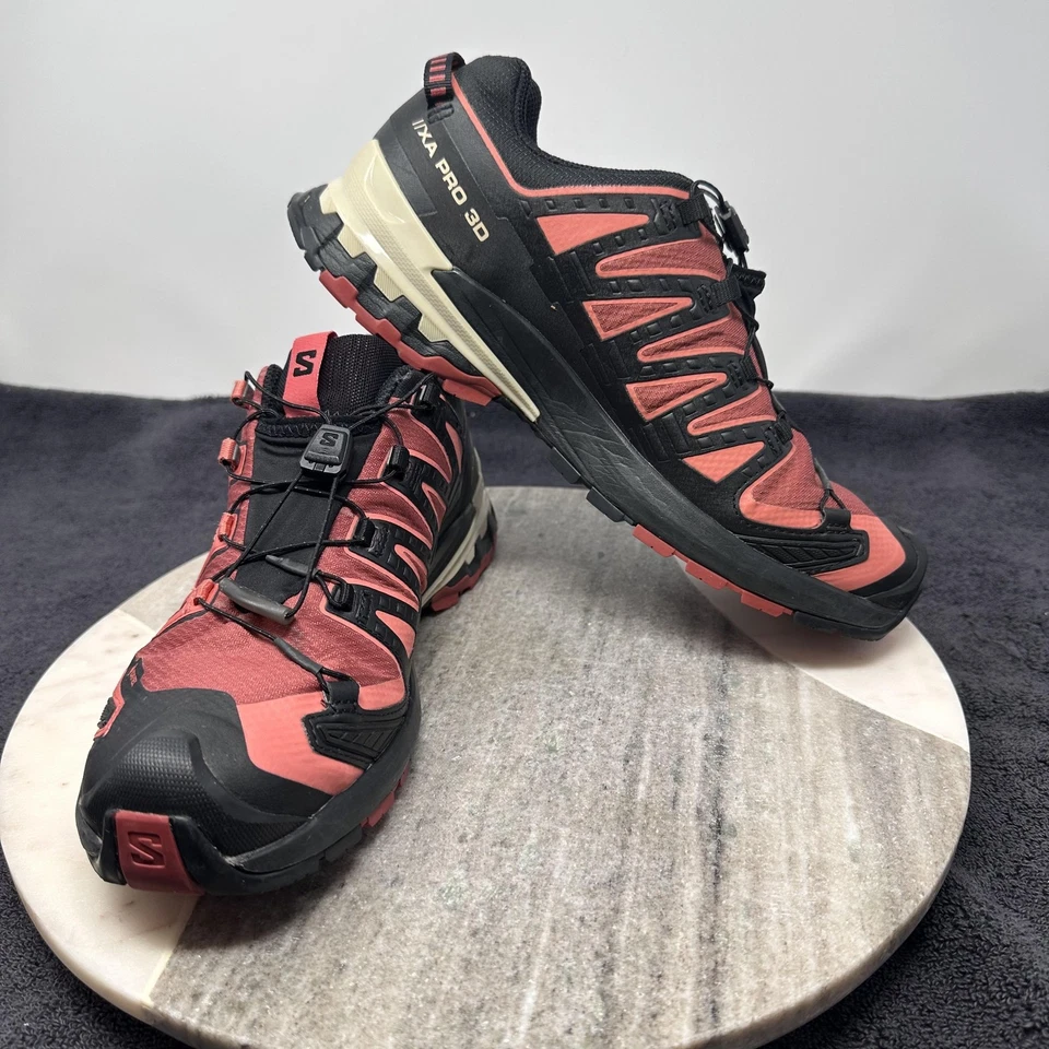 Salomon XA Pro 3D Gore-Tex Trail Running Shoes Men’s Size 9 Waterproof Red Black - Image 1 of 4
