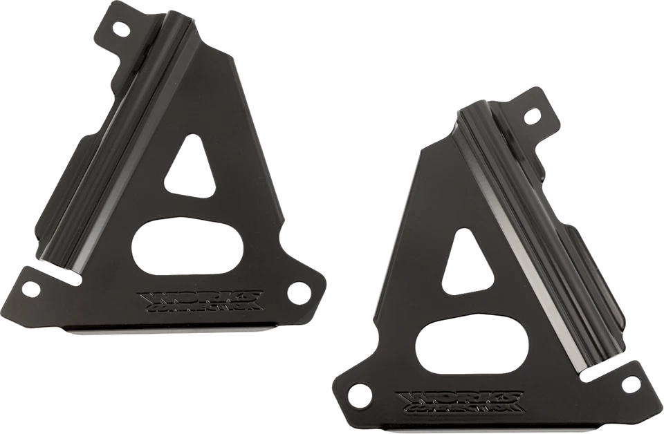 WORKS CONNECTION Kawasaki 18-B301 Radiator Brace Set in Black - Image 1 of 2