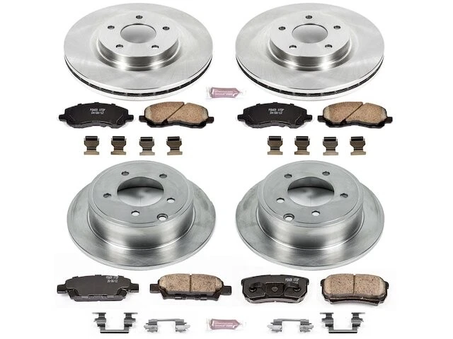 Комплект переднего и заднего тормозных колодок и ротора для 2008-2014 Dodge Avenger 2009 WX746JN - Изображение 1 из 1