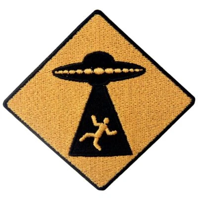 Embroidered Patches Iron On Sew On Patches transfers Badges appliques UFO 552R - Image 1 of 4