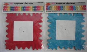 Vintage Beistle 14 1/2' Pageant Garland x2 New 1990 NOS Party Decorations - Picture 1 of 1