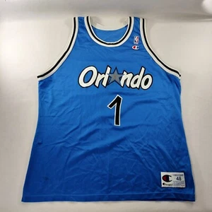 Vtg1990's Champion Penny Anfernee Hardaway Orlando Magic #1 Jersey 48/XL - Picture 1 of 7