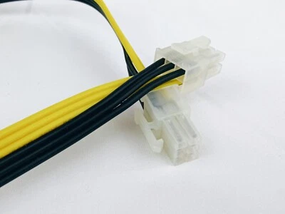 Copper 18AWG, 6pin to 6pin, 19" PCI-E Power Cable for all miners Antminer/Avalon - Image 1 of 4