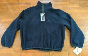 Vintage NWT Woolrich Blue Polartec Snap Fleece Pullover Sweater Jacket Sz XL - Picture 1 of 6
