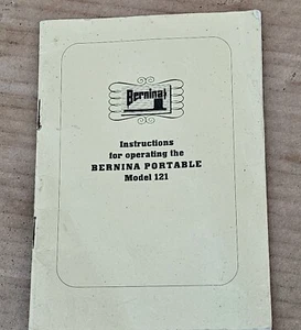 Bernina 121 Free Arm Sewing machine Instruction Manual only - Picture 1 of 9