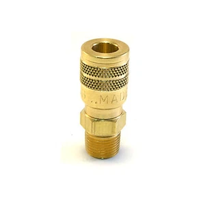 Foster Quick Connect accoppiatore tubo aria maschio 3/8" NPT - Raccordi in ottone Milton M - Foto 1 di 8