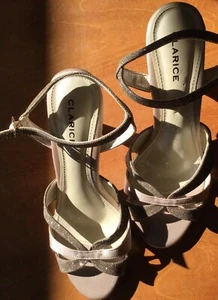 CLARICE SIZE 7 RRP $180 “RHONDA” NUDE TWO TONE HEELS SHOES - Picture 1 of 12