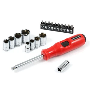 Powerbuilt 20 Piece SAE/Metric Impact Driver and Socket Set - 647768 - Picture 1 of 7