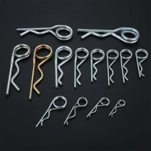 1/2/5/10/20pcs Cotter Pins R Shape Double Ring Split Pins Fixings Securing Clip - Picture 1 of 78