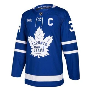Toronto Maple Leafs Auston Matthews adidas Blue Authentic Hockey Jersey With C - Picture 1 of 2