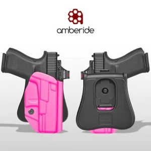 Amberide OWB KYDEX Holster Fit: Glock 19/19X/44/45 Gen3-5 & Glock 23/32 Gen3-4 - Picture 1 of 45