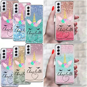 Custodia telefono per Samsung Galaxy A16 A35 S25+ S24 nome personalizzato cover silicone - Foto 1 di 100