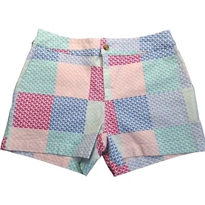Vineyard Vines Whale Patchwork Shorts Women's Size 4 - Picture 1 of 10