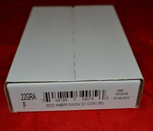 2022 P American Innovation Rhode Island Dollar Roll in Sealed Mint Box - Picture 1 of 1