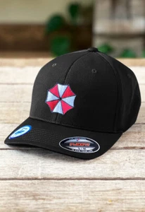 Gorra deportiva fresca y seca con logotipo bordado Flexfit Umbrella Corp para adultos - Imagen 1 de 6