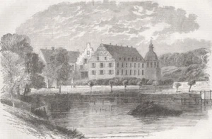 GERMANY. Kranichstein, near Darmstadt 1863 old antique vintage print picture - Picture 1 of 1