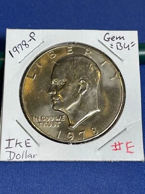 1978 P $1 Eisenhower IKE Dollar Gem BU Uncirculated Mint From Original Roll #E - Image 1 of 2