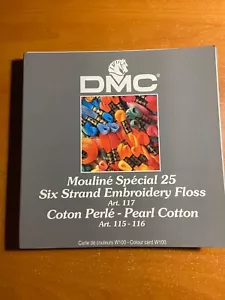 DMC - Six Strand Embroidery Floss & Pearl Cotton Sampler - Colour Card W100 - Picture 1 of 4