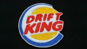 Drift King JDM Japan Embroidered Patch Badge Iron on or Sew on. - Picture 1 of 1