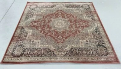 BLACK 6'-7" X 6'-7" Square Back Stain Rug, Reduced Price 1172702516 VTG574G-7SQ - Image 1 of 4