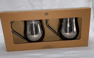 Set Of 2 OLD DUTCH INTL Gunmetal Stainless MOSCOW MULE 16-OZ MUGS C881 - Picture 1 of 7