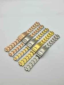 Oyster Style Watch Bracelet Stainless Steel Band Full Satin Finish - Picture 1 of 5