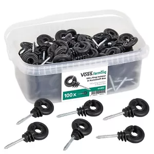 100x Ringisolator in Profi WeideBox Elektrozaun Weidezaun Isolator - Bild 1 von 4