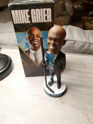 Mike Grier 25 Bobblehead San Jose Sharks SJS GM SGA 2023 Tank Stadium  - Image 1 of 4