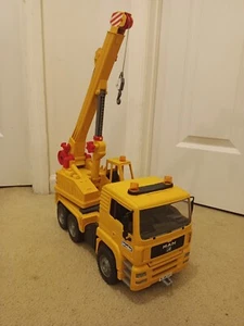 Bruder 02754 MAN Crane Truck Preowned in Good Condition - Picture 1 of 3