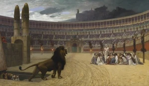 Jean-Leon Gerome : "The Christian Martyrs' Last Prayer" — Giclee Fine Art Print - Picture 1 of 7