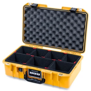 Yellow & Black Pelican 1485 Air case with TrekPak dividers. - Picture 1 of 3