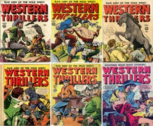 1948 - 1949 Western Thrillers Comic Book Package - 6 eBooks on CD - Picture 1 of 3
