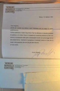 Brief von Sergio Bonelli Verlag signiert Autogramm von Sergio Bonelli 1994 - Bild 1 von 1