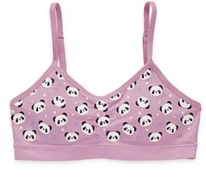 Maidenform Big Girls Ombre Bralette. Size Large Pink Panda & Blue. Pk Of 2 /34a - Picture 1 of 5