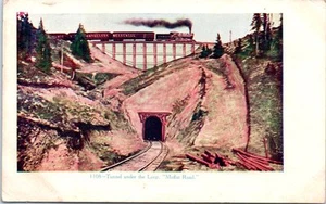 Postal de ferrocarril túnel bajo el bucle Moffat carretera Colorado CO tren puente - Imagen 1 de 2