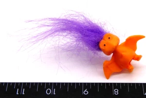Vintage KO Troll Figure Toy Pencil Topper Dinosaur Pterodactyl Doll Miniature - Picture 1 of 5