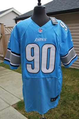 NDAMUKONG SUH NFL ДЕТРОЙТ ЛЬВЫ 90 NIKE ДЖЕРСИ НА ПОЛЕ SZ.52 НОВЫЙ С ЯРЛЫКАМИ - Изображение 1 из 4