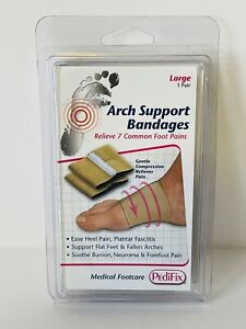 PediFix Arch Support Bandage, Large 1 Pair - Relieve 7 common foot pains