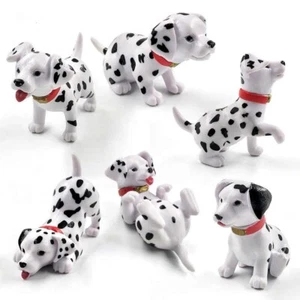 101 Dalmatians Puppy Dog Cake Toppers Toys Figures Puppies Dogs 1/2/6pcs NEW - Picture 1 of 14