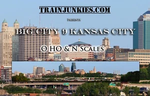 TrainJunkies Big City 9 Kansas City Model Railroad Backdrop - Picture 1 of 6