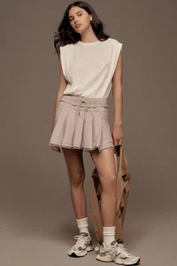 NWT Daily Practice Anthropologie Goal Line Twofer Mini Dress Size Large L  - Picture 1 of 3