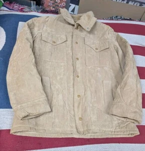 Vintage 70s JC Penney Leather Suede Jacket Coat Sherpa Lined Size 42 L USA Made - Picture 1 of 7