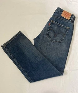Levi's 514 16 Regular 28x28 Boy's Slim Straight Red Tab Medium Blue Jeans - Picture 1 of 9