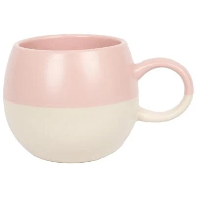1x Dusty Pink 340 ml getauchte Steinzeugkugel Becher Glaze Kaffee -Teetassen - Bild 1 von 4