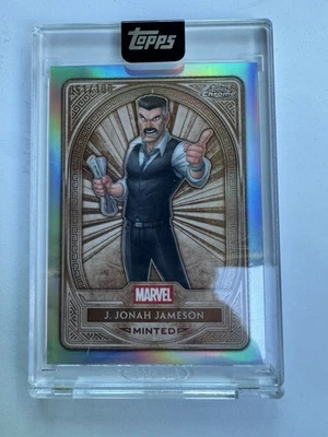 🏍️2025 TOPPS CHROME MARVEL MINT BRONZE REFRACTOR /100 J.JONAH JAMESON #43 - Image 1 of 2